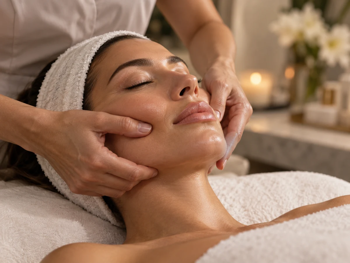 Hands-on facial massage